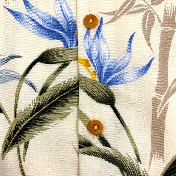 Paradise Found Men’s Multicolor Vintage 90’s Hawaiian Floral Tropical Shirt, XL - Picture 3 of 7